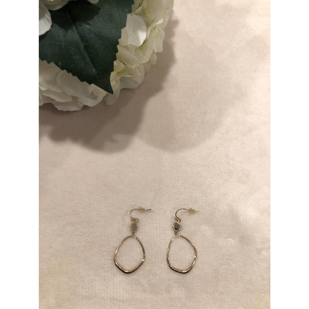 White House Black Market Gold Tone Fashion Earrings